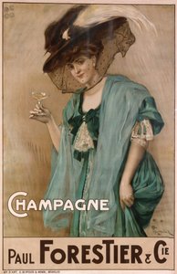 Szampan, XIX wiek. autorstwa Nicolas Toussaint Charlet