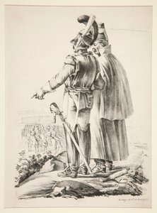 Dwóch kirasjerów na piechotę autorstwa Nicolas Toussaint Charlet