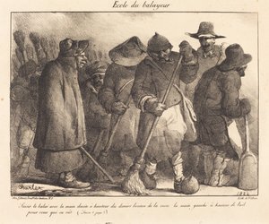 Szkoła zamiatarki autorstwa Nicolas Toussaint Charlet