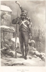 Francuska piechota lekka, Voltigeur autorstwa Nicolas Toussaint Charlet