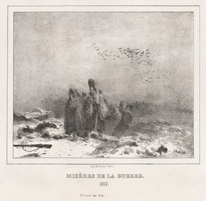 Alfabet moralny i filozoficzny dla małych i dużych dzieci: Miseries of War (1812) autorstwa Nicolas Toussaint Charlet