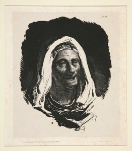 Głowa starej kobiety autorstwa Nicolas Toussaint Charlet