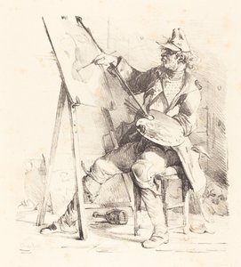 Malarz znaków autorstwa Nicolas Toussaint Charlet