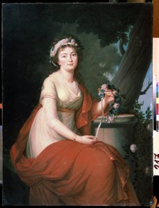 „Portret hrabiny Tatiany Youssoupowej” (hrabina Tatiana Jusupowa) Obraz Nicolasa de Courteille (1768-c.1830) Państwowe Muzeum Osiedle Archangielskoje, Moskwa autorstwa Nicolas de Courteille