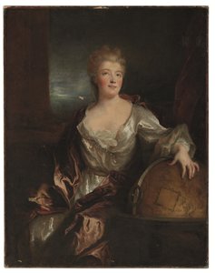 Portret Gabrielle-Émilie le Tonnelier de Breteuil, Marquise du Châtelet (olej na płótnie) autorstwa Nicolas de Largillière