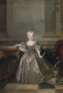 Infantka Mariana Wiktoria z Hiszpanii, 1724 autorstwa Nicolas de Largillière