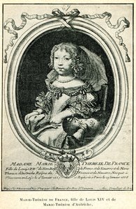 Cabanès, Edukacja książąt007 Maria Teresa Francuska jako dziecko autorstwa Nicolas de Larmessin