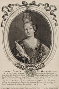 Rycina przedstawiająca Louise Bénédicte de Bourbon (księżną Maine), autorstwa Nicholasa de Larmessin z Paryża, ok. 1690 r. autorstwa Nicolas de Larmessin