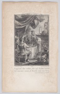 Canto 26, Stanza 39, z Orlando Furioso, 1774., 1774. autorstwa Nicolas de Launay