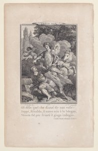 Canto 42, pokój 64, z Orlando Furioso, 1774., 1774.
