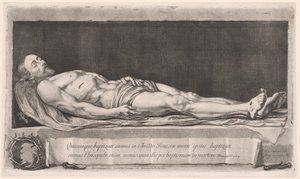 Martwy Chrystus leżący w grobie autorstwa Nicolas de Plattemontagne