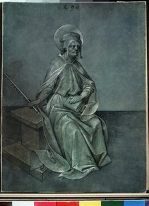 „Apostoł Szymon” akwarela i tusz Nikolaus Alexander Mair von Landshut (1450-1510) 1496 Muzeum Puszkina, Moskwa