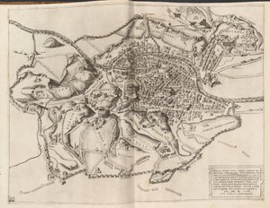 Mapa topograficzna starożytnego Rzymu autorstwa Nicolaus Beatrizet
