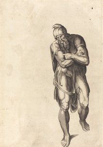 Kroczący mężczyzna autorstwa Nicolaus Beatrizet after Michelangelo