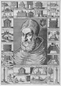 Portret Sykstusa V, ca. 1589 r., ok. 1589 r. 1589. autorstwa Nicolaus van Aelst