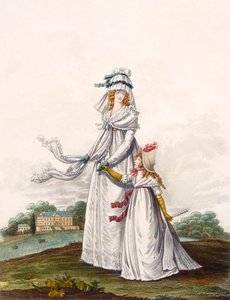 Poranne sukienki, ryc. 63 i ryc. 64 z „Galerii Mody”, 1797