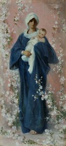 Wiosenna Madonna (olej na desce)
