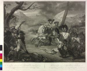 19.10.1796 r. arcyksiążę Karol w bitwie pod Emmendingen autorstwa Nicolo Schiavonetti