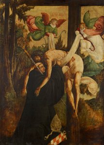 Wizja hl. Bernhard autorstwa Niederösterreichischer Maler (Umkreis Meister von Pulkau)