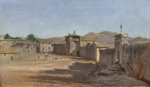 Torvet i Anticoli Corrado, Włochy autorstwa Niels Bredal