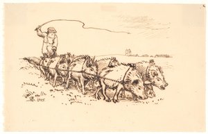 Pługi Blære Bonde autorstwa Niels Skovgaard