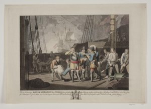 Christian IV w bitwie morskiej pod Fehmarn, 1644 autorstwa Niels Truslew