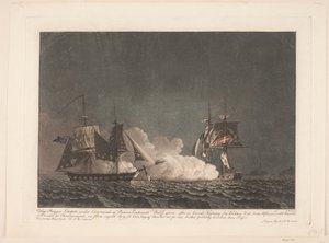 Bitwa brygu Lougen z brygiem angielskim, 14 marca 1808 r. autorstwa Niels Truslew