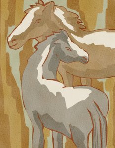 Rodzina Spokojnych Koni autorstwa Nikita Jariwala