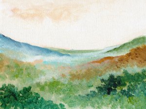 Spokój w Misty Mountain autorstwa Nikita Jariwala