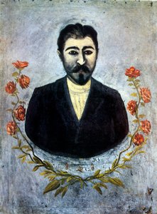 Portret pracownika kolei autorstwa Niko Pirosmani