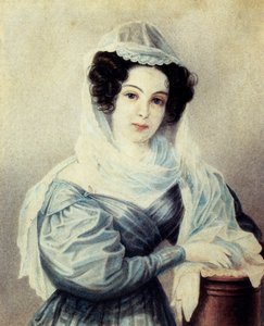 Portret Camilli Ivseva Le Danti: 1908-19, żona grudnia Wasilij Iwsew, 18 lat