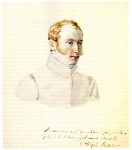 Portret barona dekabrysty Andrieja von Rosen 1799-1884, 1832 autorstwa Nikolai Alexandrovich Bestuzhev