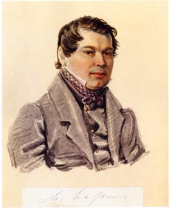 Portret dekabrysty Michaiła Naryszkina 1798-1863, 1832-1833 autorstwa Nikolai Alexandrovich Bestuzhev