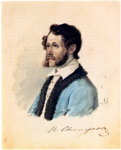 Portret dekabrysty Piotra Swistunowa 1803-1889, 1836 autorstwa Nikolai Alexandrovich Bestuzhev