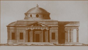 Projekt katedry św. Józefa w Mohylewie, ok. 1930 r. 1780 autorstwa Nikolai Alexandrovich Lvov