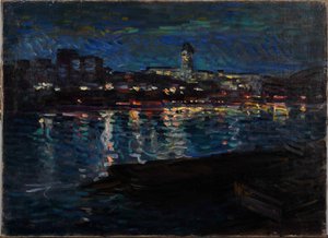 Sekwana nocą, ok. godz. 1905. autorstwa Nikolai Alexandrovich Tarkhov