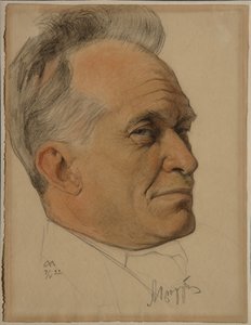 Portret Aleksandra Dmitriewicza Ciurupy 1870-1928, 1922 autorstwa Nikolai Andreevich Andreev