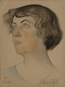 Portret Aleksandry Michajłownej Kollontaj 1872-1952, 1921