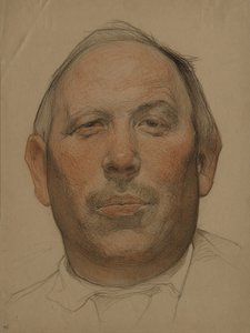 Portret Demyana Bednego 1883-1945, lata 20. autorstwa Nikolai Andreevich Andreev