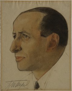 Portret sekretarza Aleksandra Tairowa 1885-1950, początek lat 20.