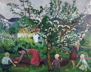 W ogrodzie, ok. 1914-15 (olej na płótnie)