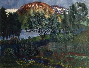Czerwcowa noc w ogrodzie autorstwa Nikolai Astrup
