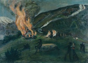 Pożar letni autorstwa Nikolai Astrup