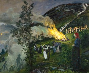 Pożar letni autorstwa Nikolai Astrup
