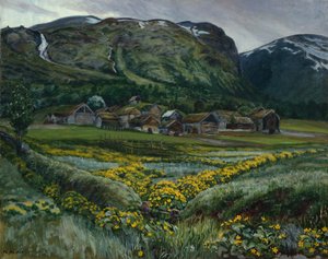 Sobotnia noc i jaskry autorstwa Nikolai Astrup