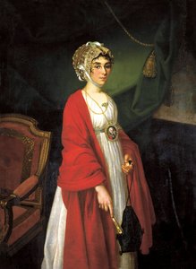 Portret Astresy i Piosenkarki, Contesse Praskovya Sheremeteva, Zhemchugova 1768-1803, 18 autorstwa Nikolai Ivanovich Argunov