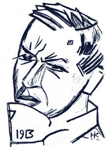 Portret artysty i autora Davida Burliuka 1882-1967, 1913