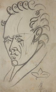 Portret poety Wasilija Kamenskiego 1884-1961, 1913.