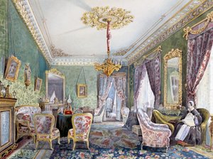Wnętrze domu w Petersburgu autorstwa Nikolai Ivanovich Tichobrazov