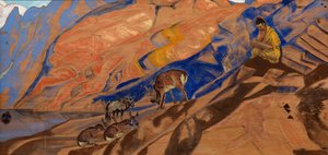 Polecenia nauczyciela, 1927 autorstwa Nikolai Konstantinowitsch Roerich